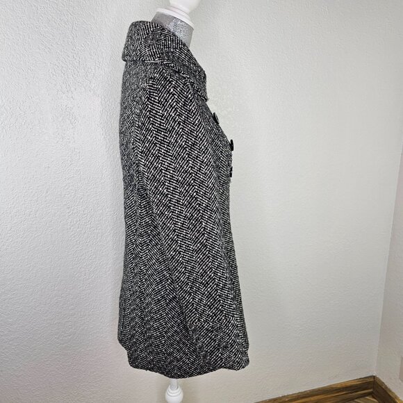 Guess - Tweed Pea Coat - Houndstooth - Picture 6 of 9